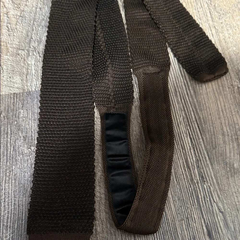 AVVA Brown Men's elegant tie